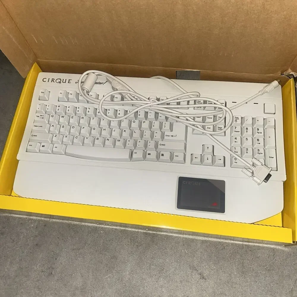 Vintage Cirque Input Center Model 360 Computer Keyboard Open Box Condition